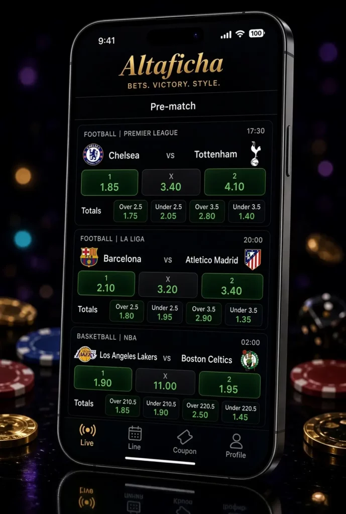 Sports Betting at Alta Ficha